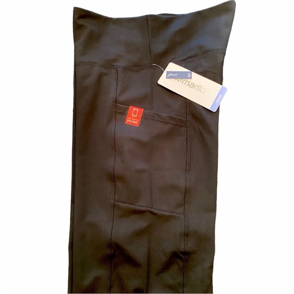NWT Marika Flare Yoga Pant With Side Pockets Size XL in Black New With Tags. - Picture 12 of 16